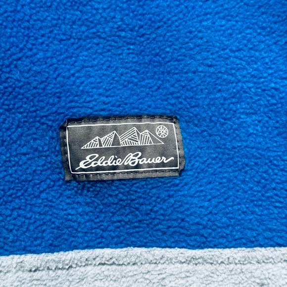 Boys Kids Fleece Eddie Bauer Top Sweater Jacket/ Size L (14/16) Color Gray Blue - Picture 5 of 6